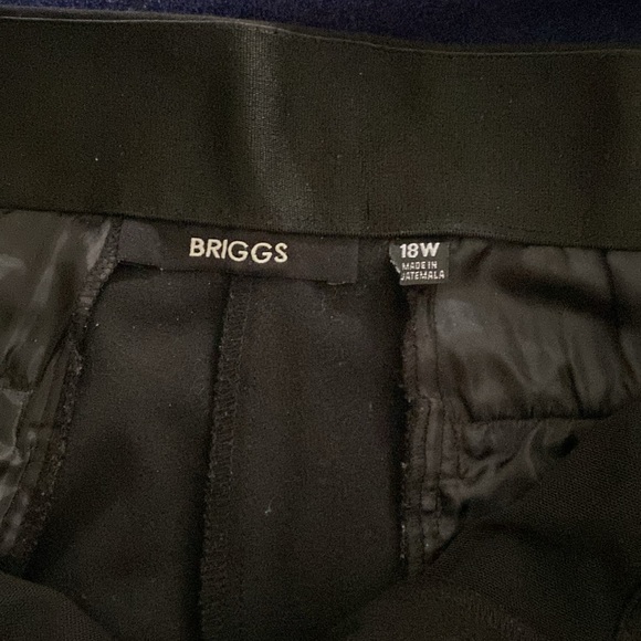 Briggs black knit trousers with stretchy waist band, Sz 18W, EUC - Picture 3 of 6
